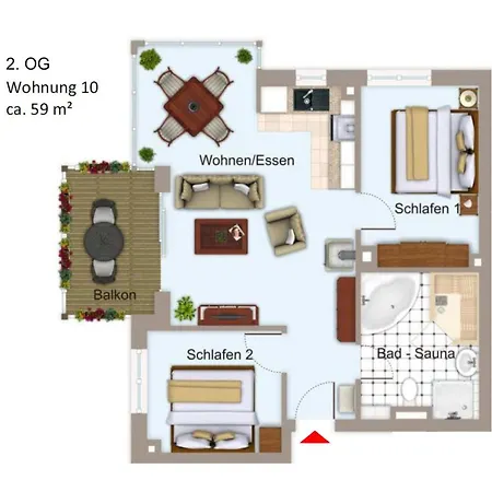 דירה Ostseebrise 10 -